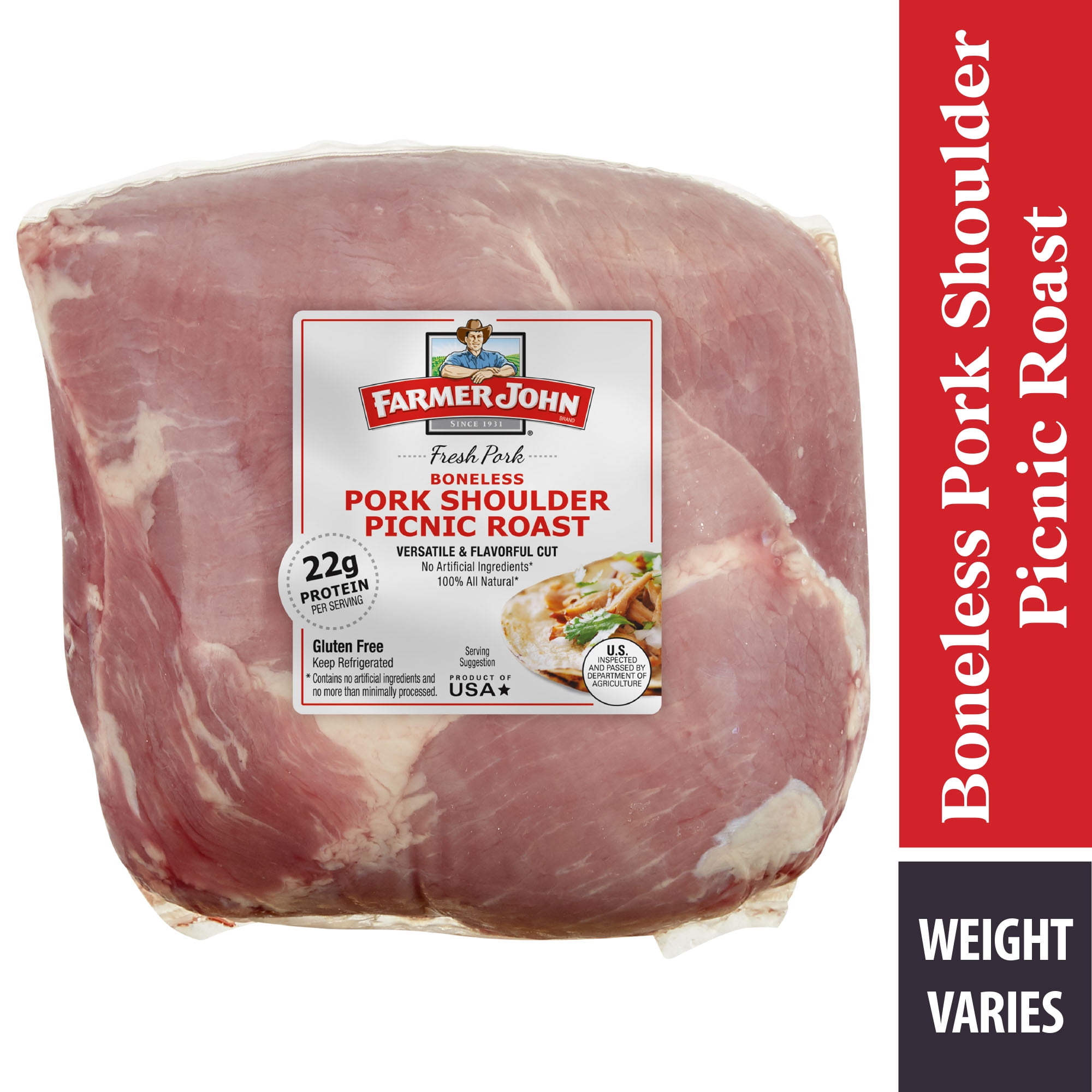 Farmer John Pork Boneless Shoulder Picnic Roast Vac