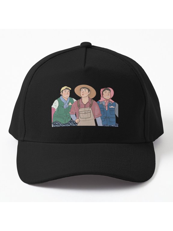 Farmer Kim Doki Baseball Cap, Rural Character Graphic Design, Classic Hat