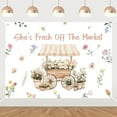 thumbnail image 1 of Farmer Market Bridal Shower Backdrop Decoration She is Fresh Off The Market Backdrop Banner Wildflower Bridal Shower Decorations Floral Locally Grown Party Decor for Bachelorette, 1 of 4