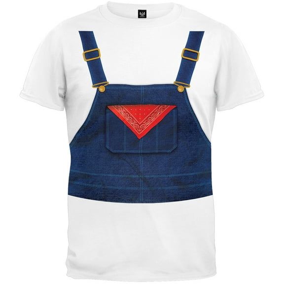 Farmer Overalls Costume Youth T-Shirt - Youth X-Large