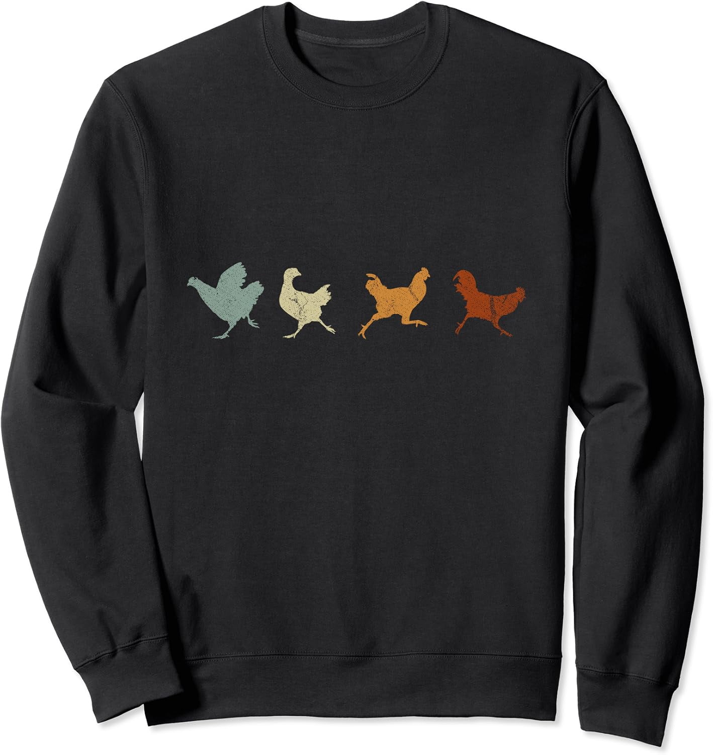Chicken Meat Graphics Farmer Retro Chicken Graphic Sweatshirt - Walmart.com