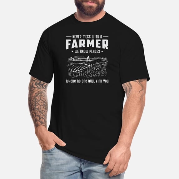 Farmer T-Shirt Men's Graphic Tee Agriculture Lover Gift Farming Shirt