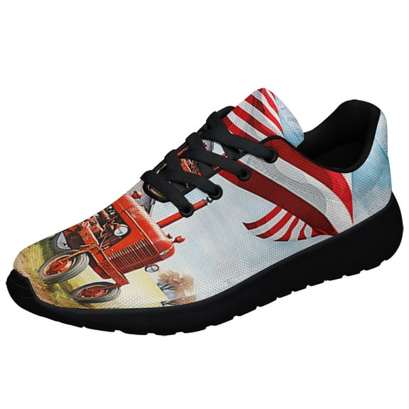 Farmer Tractor Life Is Better On The Farm Shoes Sneakers Black Size 13