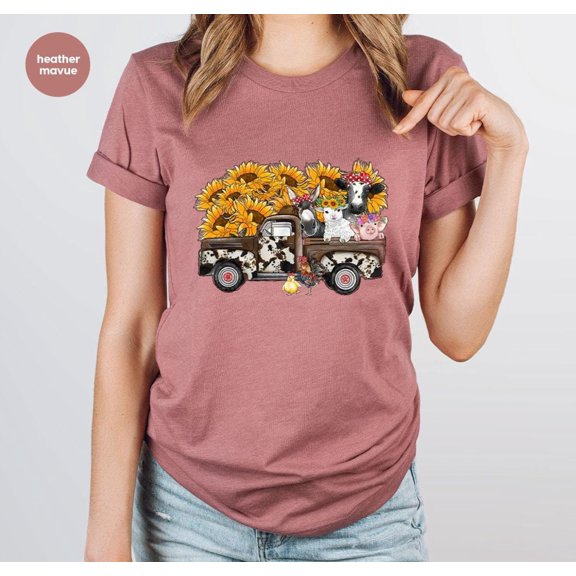 Farmer Truck TShirt Farm Animal Shirt Country Farm Life Shirt Farm Dad Gifts Farmer Gifts