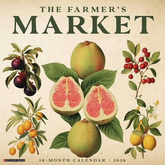Farmer's Market 2026 Wall Calendar, (Paperback)