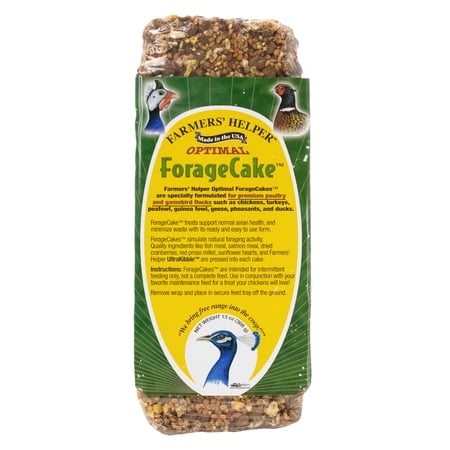 Farmer's Helper Optimal Forage Cake, Nutritional Supplement, 13 oz, Cake, Poultry Treat