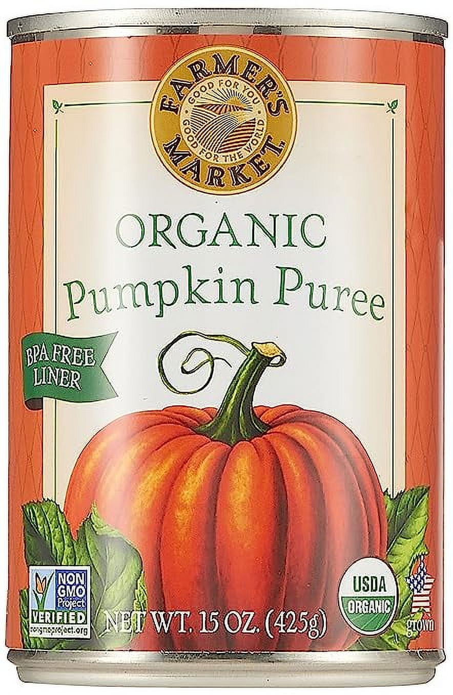 Farmer's Market Organic Pumpkin puree 15 oz. (Pack of 3)