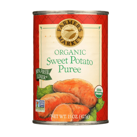 Farmer's Market Organic Sweet Potato Puree, 15 oz