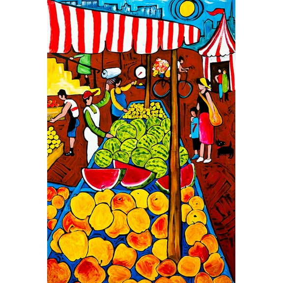 Farmer's Market by Ben Mann Poster Print