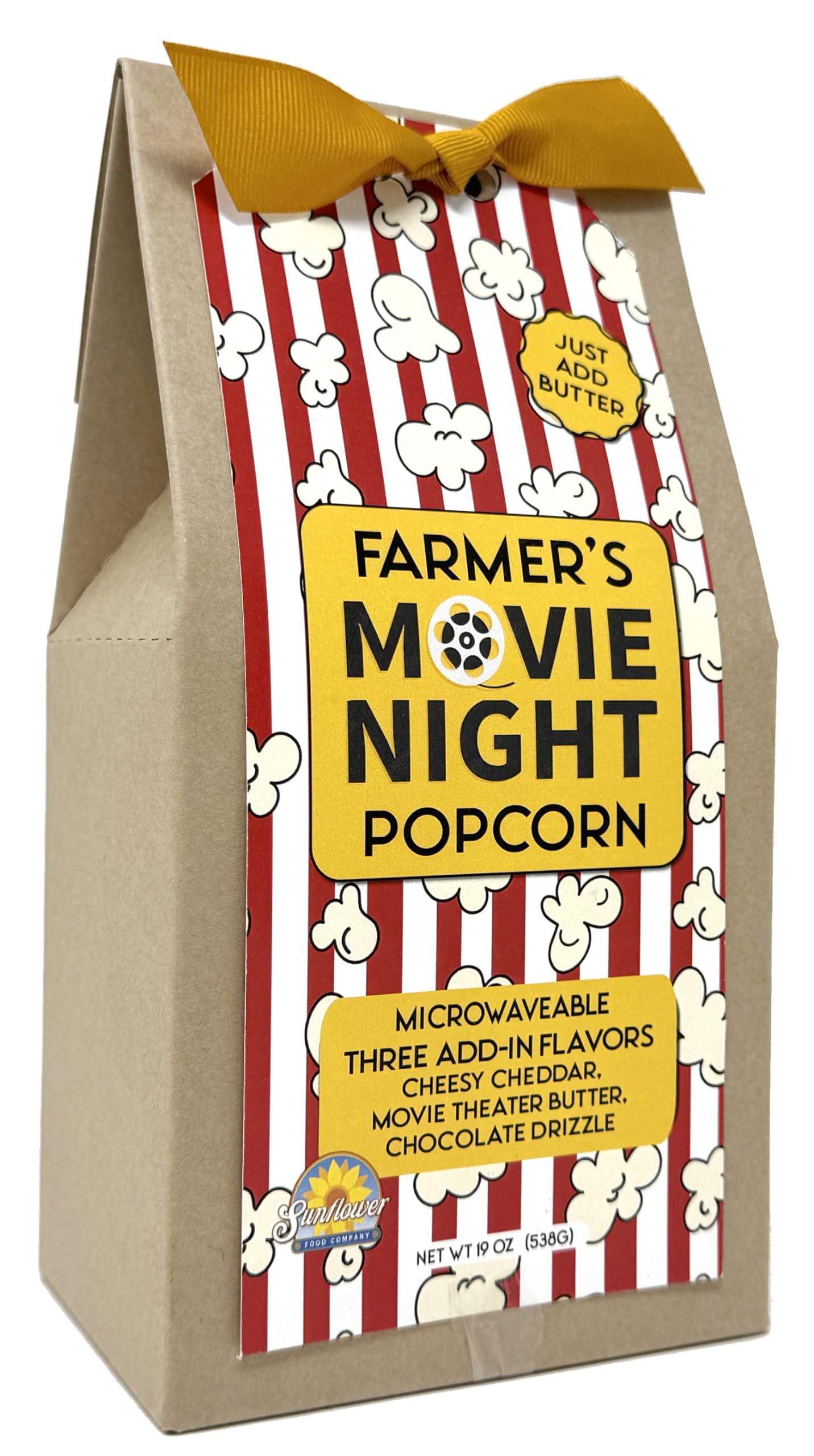 Farmer’s Popcorn Movie Night Popcorn, Popcorn Seasoning Included Cheddar, Movie Theater Butter