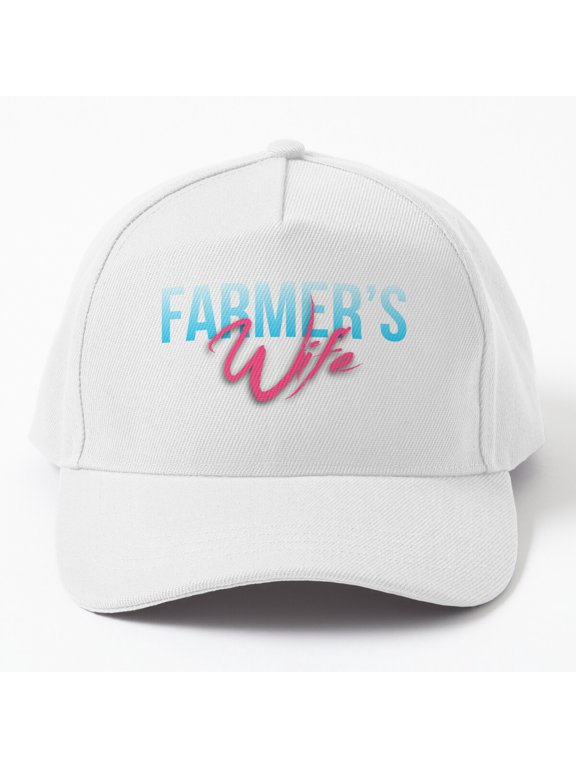 Farmer's Wife Baseball Cap, Colorful Farm Family Appreciation Design, Classic Hat
