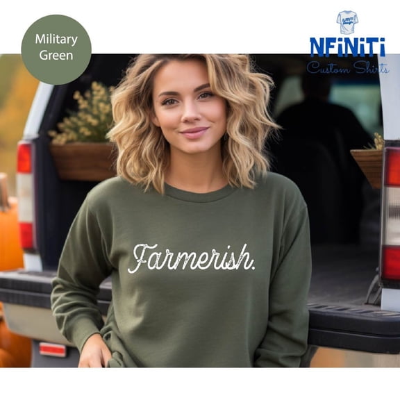 Farmerish Sweatshirt: Farm Life Crewneck SWEATSHIRT All Size S-5XL