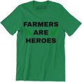 thumbnail image 1 of Farmers Are Heroes - Funny Farming Superhero Typographic Design Men's T-Shirt, 1 of 4