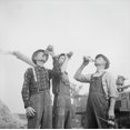 thumbnail image 1 of Farmers Drinking Beer During Fall Harvest In Jackson History (24 x 18), 1 of 1