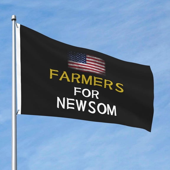 Farmers For Gavin Newsom 2024 President Election Democrat Premium 2x3FT Flag - Durable and Vibrant Design for Indoor/Outdoor Use