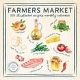 Farmers Market Calendar 2025 Illustrated Recipes Wall Calendar 12