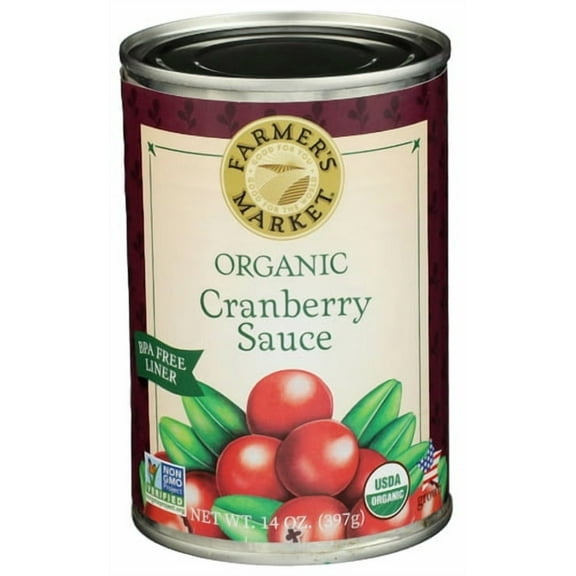 Farmers Market Foods Cranberry Sauce Can 14 oz (Pack of 12)