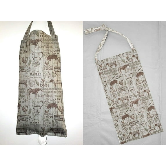Farmers Market Grocery Plastic Shopping Bag Holder by Penny's Needful Things