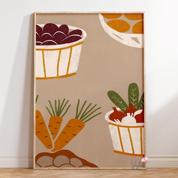 Farmers Market Produce Crate Wall Decor