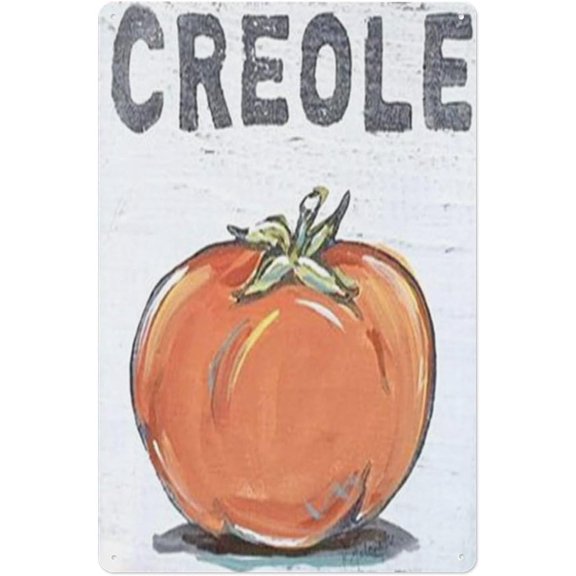 Farmers Market Style Tomato Metal Tin Sign Rustic Porch Wall Decor 8x12 Inch