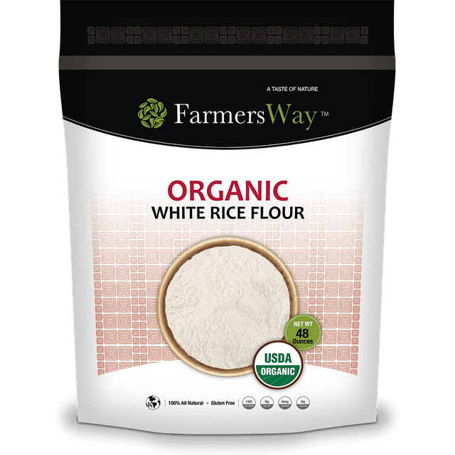 Farmers Way 48oz Organic White Rice Flour