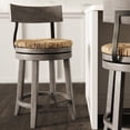 thumbnail image 1 of Farmhouse 26in.Reclaimed Gray Counter-Height Stool with Natural Seagrass Seat, 1 of 8