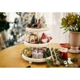 thumbnail image 1 of Farmhouse 3 Tier Tray, White Three Tiered Tray Wood Stand with Shabby Chic Beaded for Home & Kitchen or Coffee Bar Decorations, 12.4 x 12.4 x 16.5 inchs, 1 of 6