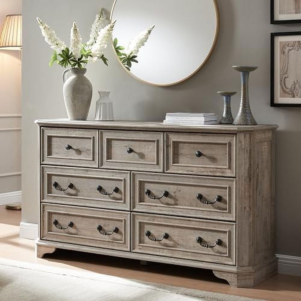 Farmhouse 5 Drawers Dresser Chests - Farmhouse 5 Drawers Dresser Chests Bedroom Wood Rustic Tall Chest Dressers Organizer Living Room Hallway Dark Oak 25d02b73 F9f1 4e0f Aca1