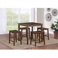 thumbnail image 1 of Farmhouse 5 Pieces Dining Set, Kitchen Dining Table with 4 Stool and 1 Table, Compact and Functional - Perfect for Apartments or Smaller Homes, 1 of 7