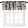 thumbnail image 1 of Farmhouse Animal Valance Curtain, Vintage Country Cow Chicken Sheep Pig Rustic Western Windmill Print Pattern Blackout Short Window Treatments for Living Room Bedroom Kitchen Cafe, 54x18in, 1 of 1