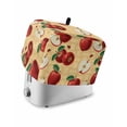 thumbnail image 1 of Farmhouse Apples Small Toaster Cover 2 Slice, Kitchen Appliance Covers, Country Tropical Fruits Watercolor Toaster Oven Cover with Loop, Bread Machine Cover Polyester Dust Cover Protection, 1 of 4