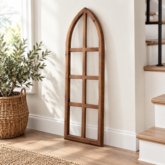 Farmhouse Arch Window Frames Wall Decor 12 X 36 Inches