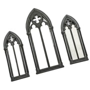 Farmhouse Arched Window Frame Decors, Decorative Farmhouse Faux Window Frame Rustics Cathedral Arch Window Wall Decors