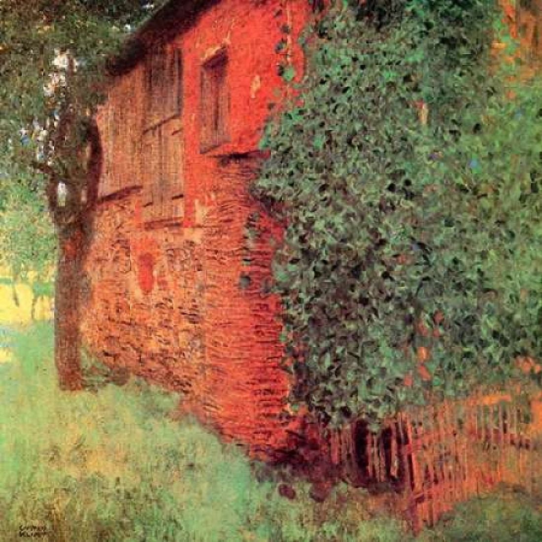 Farmhouse At Kammer Canvas Art - Gustav Klimt (24 x 24)