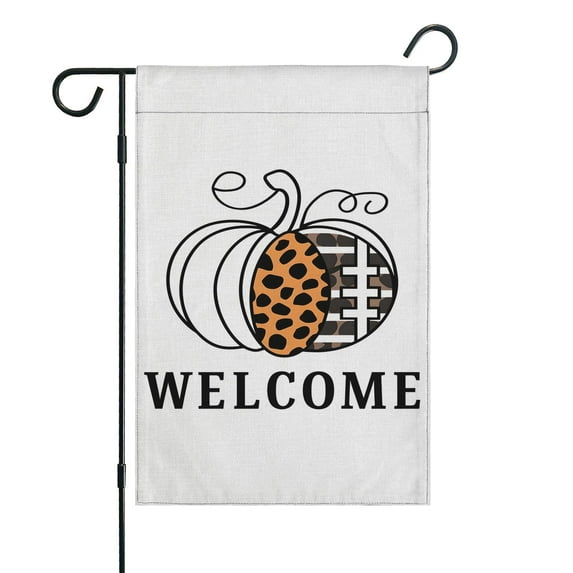Farmhouse Autumn Pumpkins Harvest Garden Flag Double Sided Welcome Flag for Garden Lawn Farmhouse Autumn Thanksgiving Christmas 12.5x18inch