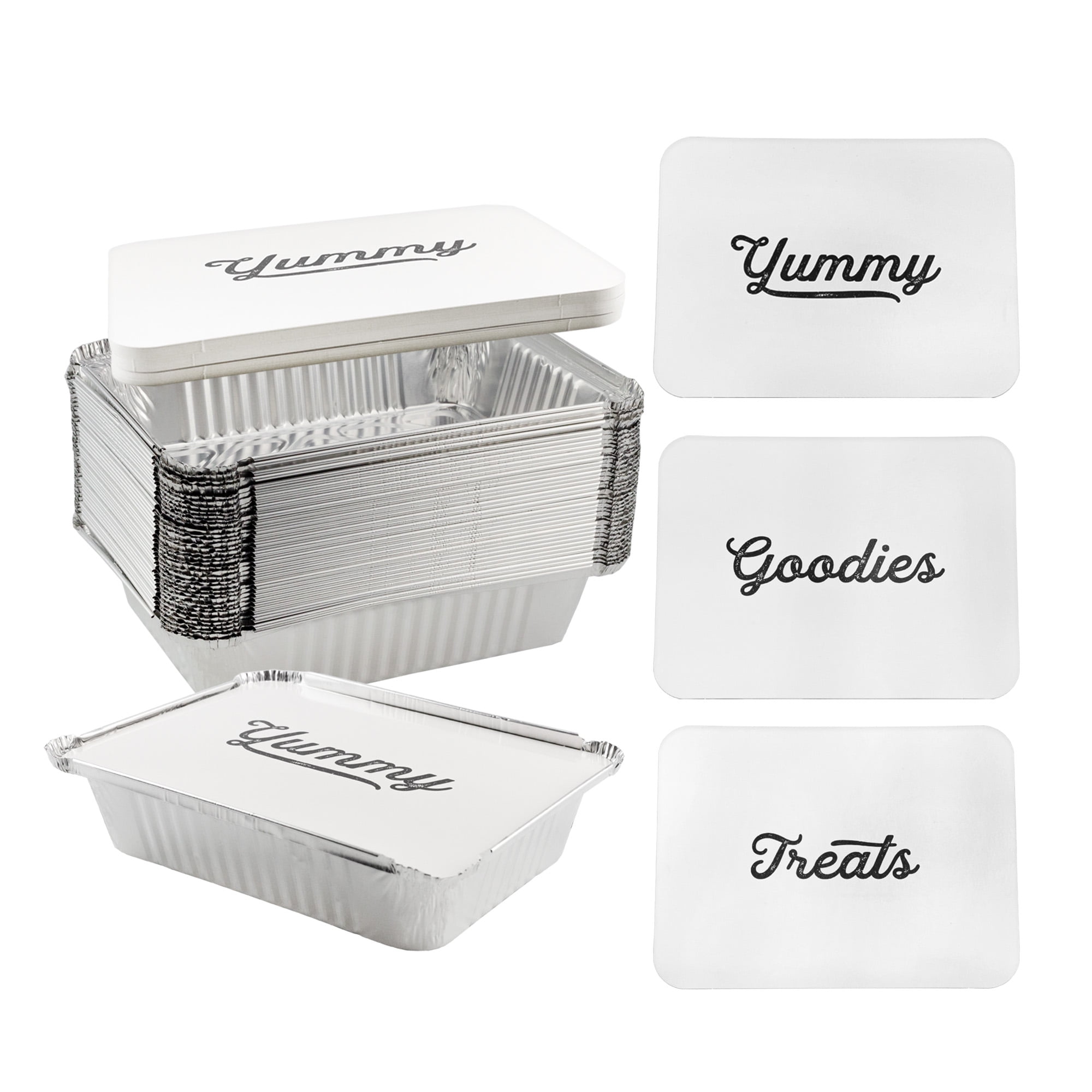 Farmhouse Bakery Takeout Containers (36Pack); Rustic Style Aluminum
