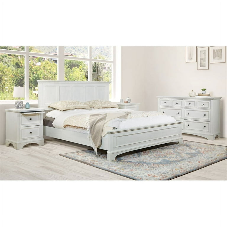 White farmhouse on sale king bedroom set