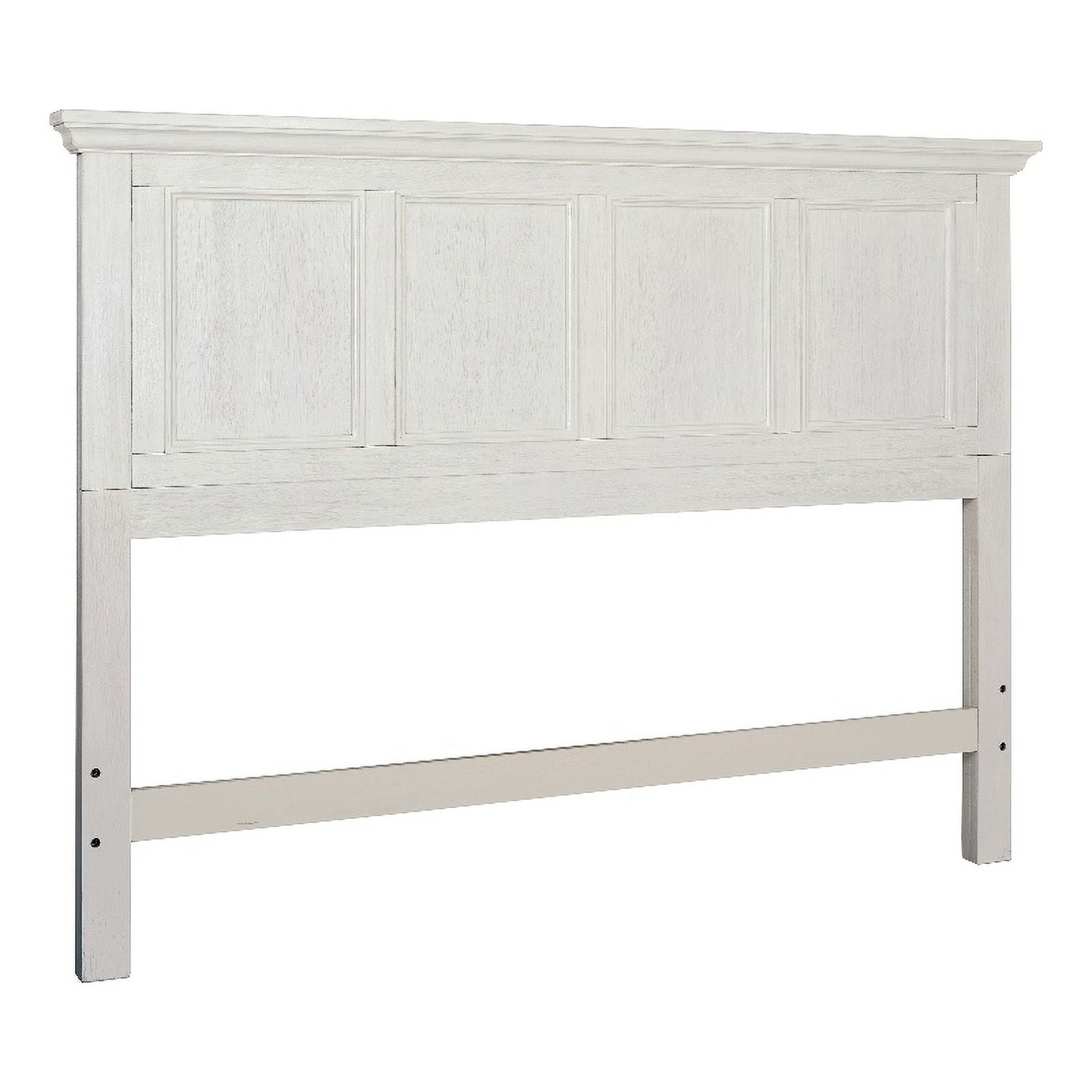 Farmhouse Basics Queen Bed Headboard in Rustic White Engineered Wood