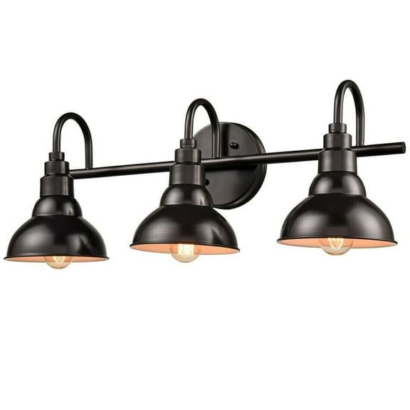 Farmhouse Bath Vanity Wall Light 3-Light Barn Sconces Lighting Oil Rubbed Bronze