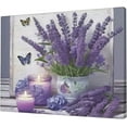 thumbnail image 1 of Farmhouse Bathroom Decor Wall Art Purple Lavender Picture Wall Decor Bathroom Picture Canvas Painting Prints Artwork Home Decorations Framed for Bedroom 12inx16in, 1 of 6