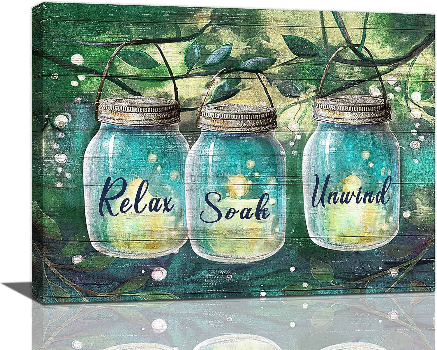 farmhouse-bathroom-decor-wall-art-rustic-mason-jar-forest-firefly-green