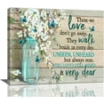 thumbnail image 1 of Farmhouse Bathroom Wall Art Rustic Teal Bathroom Floral Butterfly Pictures Wall Decor Country Bathroom Canvas Painting Prints Framed Artwork Decor for Living Room Bedroom 16"x20", 1 of 6