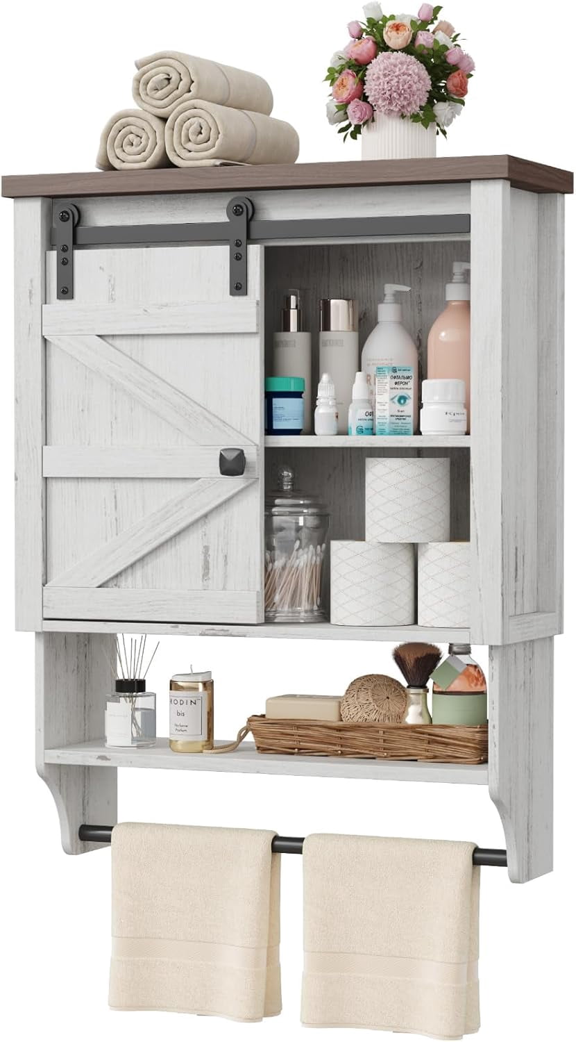 Farmhouse Bathroom Wall Cabinet