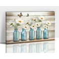 thumbnail image 1 of Farmhouse Bathroom Wall Decor Rustic Bathroom Wall Art, Butterfly Daisy Canvas Print Country Farmhouse Picture Artwork for Walls, Modern Bath Home Restroom Wall Art 12x18 Inches, 1 of 6