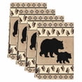 thumbnail image 1 of Farmhouse Bear Kitchen Towels Set of 4, Country Vintage Animals Paw Print Brown Soft Microfiber Dish Towels, Absorbent Quick-Dry Washable Dishcloths for Kitchen Cleaning, Drying Dishes, 18x28 Inches, 1 of 9