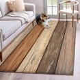 thumbnail image 1 of Farmhouse Beige Brown Area Rug 4x6 Washable Rug Non Slip Vintage Wooden Striped Large Area Rug Indoor Floor Carpet for Entryway Bedroom Kitchen Living Room Home Office Dining Room Nursery, 1 of 8