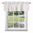 thumbnail image 1 of Farmhouse Beige White Striped Kitchen Curtain Valances for Windows Farmhouse Short Curtains, Modern Stripes Rod Pocket Valance Curtain for Bedroom Cafe Living Room, 1 of 8