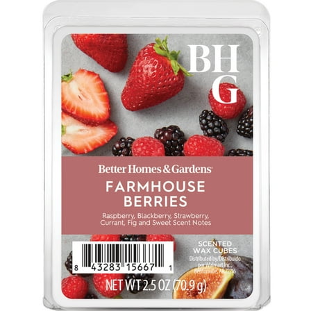 Farmhouse Berries Scented Wax Melts, Better Homes & Gardens, 2.5 oz (1-Pack)
