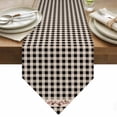 thumbnail image 1 of Farmhouse Berry Table Runner 60 Inches Long Black Buffalo Plaid American Country Rustic Table Runners for Dining Room Tabletop Dresser Scarf Home Party Banquet Wedding Holiday Decoration, 1 of 9