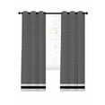 thumbnail image 1 of Farmhouse Black White Striped Blackout Curtains 54 Inches Long for Bedroom, Modern Stripes Thermal Insulated Room Darkening Black Out Window Curtain Panels Grommet Drapes for Living Room, 1 of 8